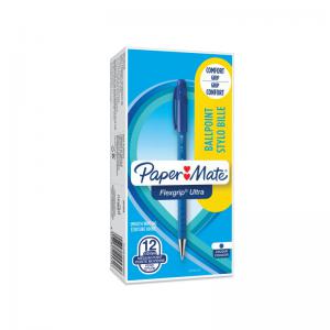 Paper Mate PaperMate Flexgrip Ultra Ballpoint Pen Medium Blue Pack of