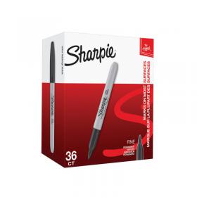 Sharpie Permanent Marker Fine Black (Pack of 36) 2025040 GL25040