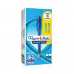 PaperMate Flexgrip Ultra Retractable Ballpoint Pen Medium Blue (Pack of 12) S0190433 GL26531