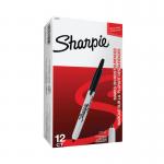 Sharpie Retractable Marker Fine Black (Pack of 12) S0810840 GL43702