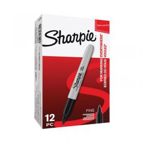 Sharpie Permanent Marker Fine Black (Pack of 12) S0810930 GL52211