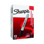 Sharpie Permanent Marker Fine Black (Pack of 12) S0810930 GL52211