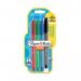 PaperMate Inkjoy 100 Capped Ballpoint Pens Medium Assorted (Pack of 4) 1956718 GL56718