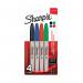 Sharpie Permanent Marker Fine Assorted Pack of 4 1985858 GL85858