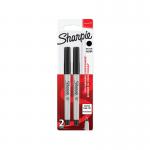 Sharpie Permanent Marker Ultra Fine Black Pack of 2 1985878 GL85878