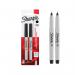 Sharpie Permanent Marker Ultra Fine Black Pack of 2 1985878 GL85878