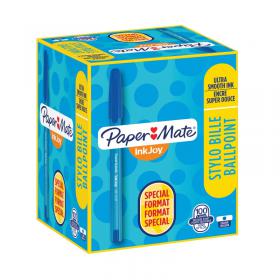 PaperMate InkJoy 100 Ballpoint Pen Medium Blue (Pack of 100) S0977420 GL97742
