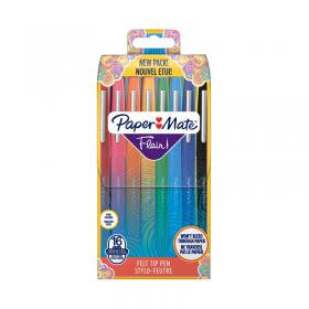 Papermate Flair Original Felt Tip Pens Assorted (Pack of 16) 2061394 GL97745