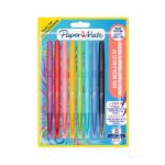 Paper Mate Flair Dual Felt Tip Brush + Medium Tip Assorted (Pack of 8) 2199386 GL99386