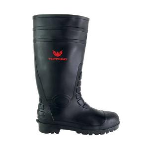 Image of Tuffking Blazer Safety Wellington Boot Knee High Black Nitrile PVC