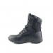 Tuffking Bishop Tactical Non-Safety Leather Boot 8 Inch Zip Size 4 Black 9125-04-BLK GNS91254