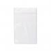 In the photograph, a stack of clear grip seal bags can be seen neatly arranged in a rectangular shape. Each bag measures 100x140mm and is branded with the Ambassador logo. The bags have a secure grip seal closure and come in a pack of 1000.