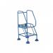 Domed Feet Step - 2 Tread - Punched - Blue AAD02PB