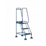 Domed Feet Step - 3 Tread - Anti Slip - Blue AAD03SB