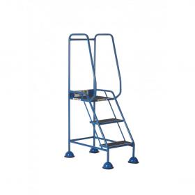 Domed Feet Step - 3 Tread - Anti Slip - Blue AAD03SB