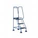 Domed Feet Step - 3 Tread - Anti Slip - Blue AAD03SB