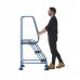 Domed Feet Step - 3 Tread - Anti Slip - Blue AAD03SB