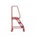 Domed Feet Step - 3 Tread - Anti Slip - Red AAD03SR