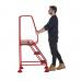 Domed Feet Step - 3 Tread - Anti Slip - Red AAD03SR