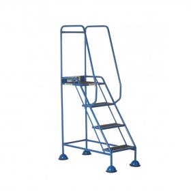 Domed Feet Step - 4 Tread - Anti Slip - Blue AAD04SB