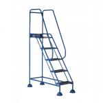 Domed Feet Step - 5 Tread - Anti Slip - Blue AAD05SB