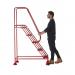 Domed Feet Step - 5 Tread - Anti Slip - Red AAD05SR