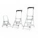 Climb-It® Easy Slope Aluminium Folding Leader Step; 2 Tread; Aluminium; 150kg; Silver AFGS2Z