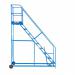 Easy Climb Steps - 600mm Platform - 4 Tread - Blue AHEC04BL