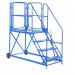 Work Platform - Easy Slope - 1200mm Platform - 3 Tread - Blue AHWPE1203BL