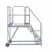 Work Platform - Easy Slope - 1200mm Platform - 3 Tread - Grey AHWPE1203GY