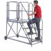 Work Platform - Easy Slope - 1200mm Platform - 3 Tread - Grey AHWPE1203GY