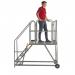 Work Platform - Easy Slope - 1200mm Platform - 3 Tread - Grey AHWPE1203GY