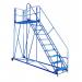 Work Platform - Easy Slope - 1800mm Platform - 7 Tread - Blue AHWPE1807BL