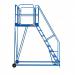 Work Platform - Stand. Incline - 1200mm Platform - 3 Tread - Blue AHWPS1203BL