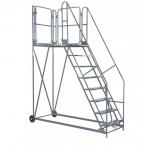 Work Platform - Stand. Incline - 1200mm Platform - 3 Tread - Grey AHWPS1203GY