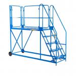 Work Platform - Stand. Incline - 1800mm Platform - 3 Tread - Blue AHWPS1803BL