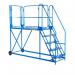 Work Platform - Stand. Incline - 1800mm Platform - 3 Tread - Blue AHWPS1803BL