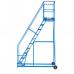 Warehouse Steps - 600mm Platform - 3 Tread - Blue AHWS03BL