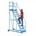 Warehouse Steps - 600mm Platform - 14 Tread - Blue AHWS14BL