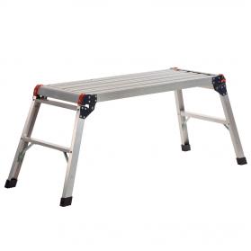 Folding Work Platform Platform Size L x W x H mm: 900 x 300 x 500 2 Tread 150kg Silver APJ90Z