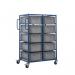 Double Width Tray Rack complete with 10 220Hmm Containers ATRDW10