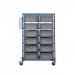 Double Width Tray Rack complete with 12 170Hmm Containers ATRDW12