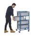 Single Width Tray Rack complete with 4 220Hmm Containers ATRSS04