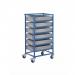 Single Width Tray Rack complete with 6 120Hmm Containers ATRSS06