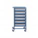 Single Width Tray Rack complete with 6 120Hmm Containers ATRSS06