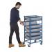 Single Width Tray Rack complete with 6 120Hmm Containers ATRSS06