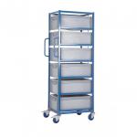 Single Width Tray Rack complete with 6 220Hmm Containers ATRST06