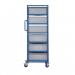 Single Width Tray Rack complete with 6 220Hmm Containers ATRST06