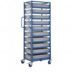 Single Width Tray Rack complete with 10 120Hmm Containers ATRST10