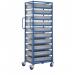 Single Width Tray Rack complete with 10 120Hmm Containers ATRST10